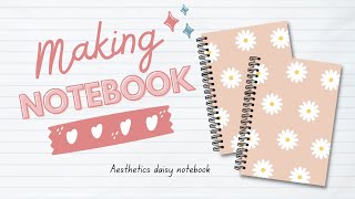 How i make notebook for small business | cute packaging | Daisy notebook 🌱 screenshot 3