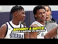 Bronny & Bryce James Lead Sierra Canyon To BIG Wins vs Crossroads! Bronny Throws Crazy POSTER Oop!