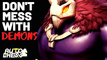 OP Fallen Witcher 3 Star Carry In Demon Warrior Build! DRODO AUTO CHESS ORIGIN PUREZHUN