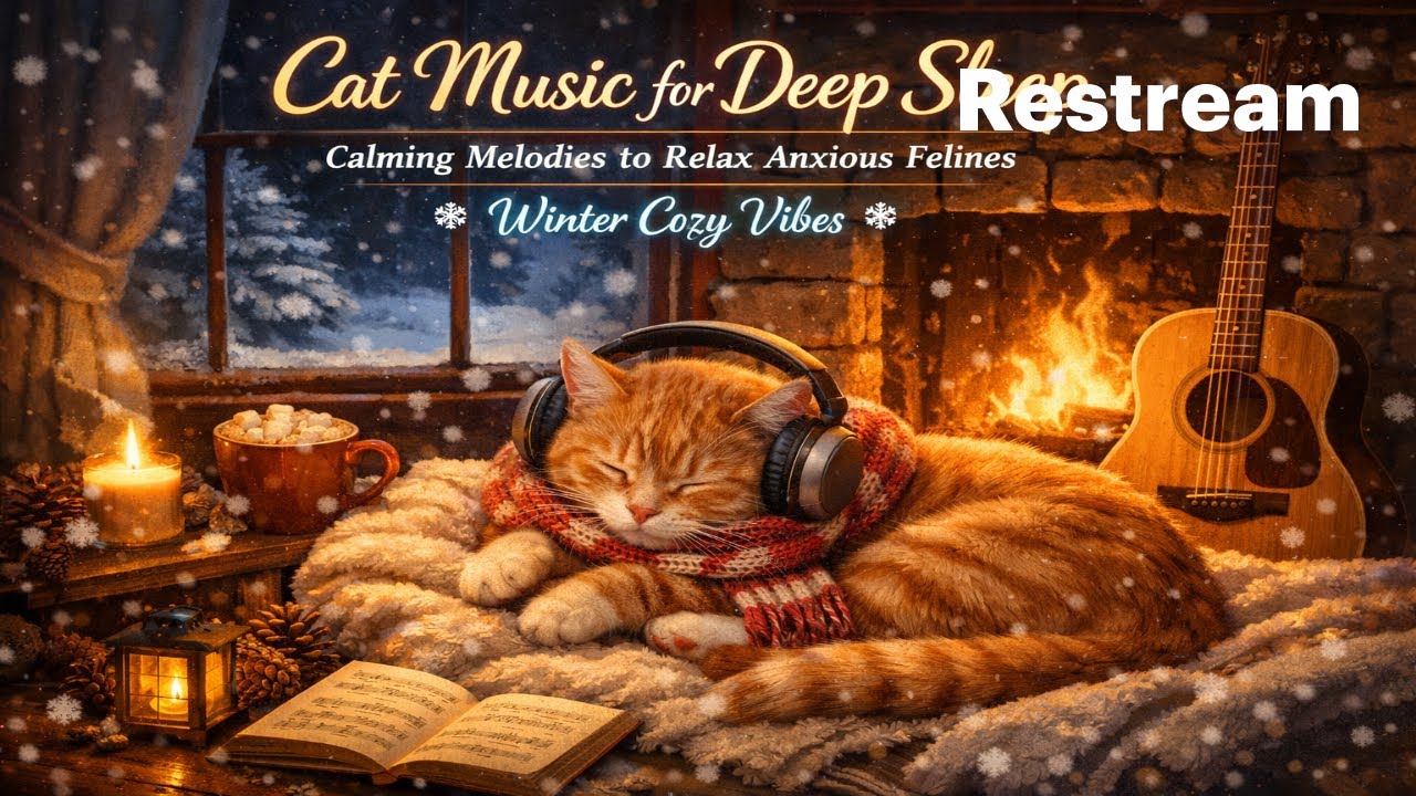 Calming Music For Cats 🐾🎶 Relaxing Sounds for Deep Relaxation, Relief Stress, Heal and Sleep