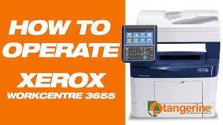 Tutorial How To Operate Xerox Workcentre 3655 Digital Laser Copier Printer Scanner