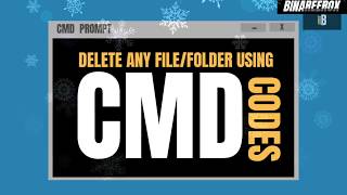 How to Permanently Delete Any File/Folder using CMD prompt|3 Ways To Delete Files Using Codes