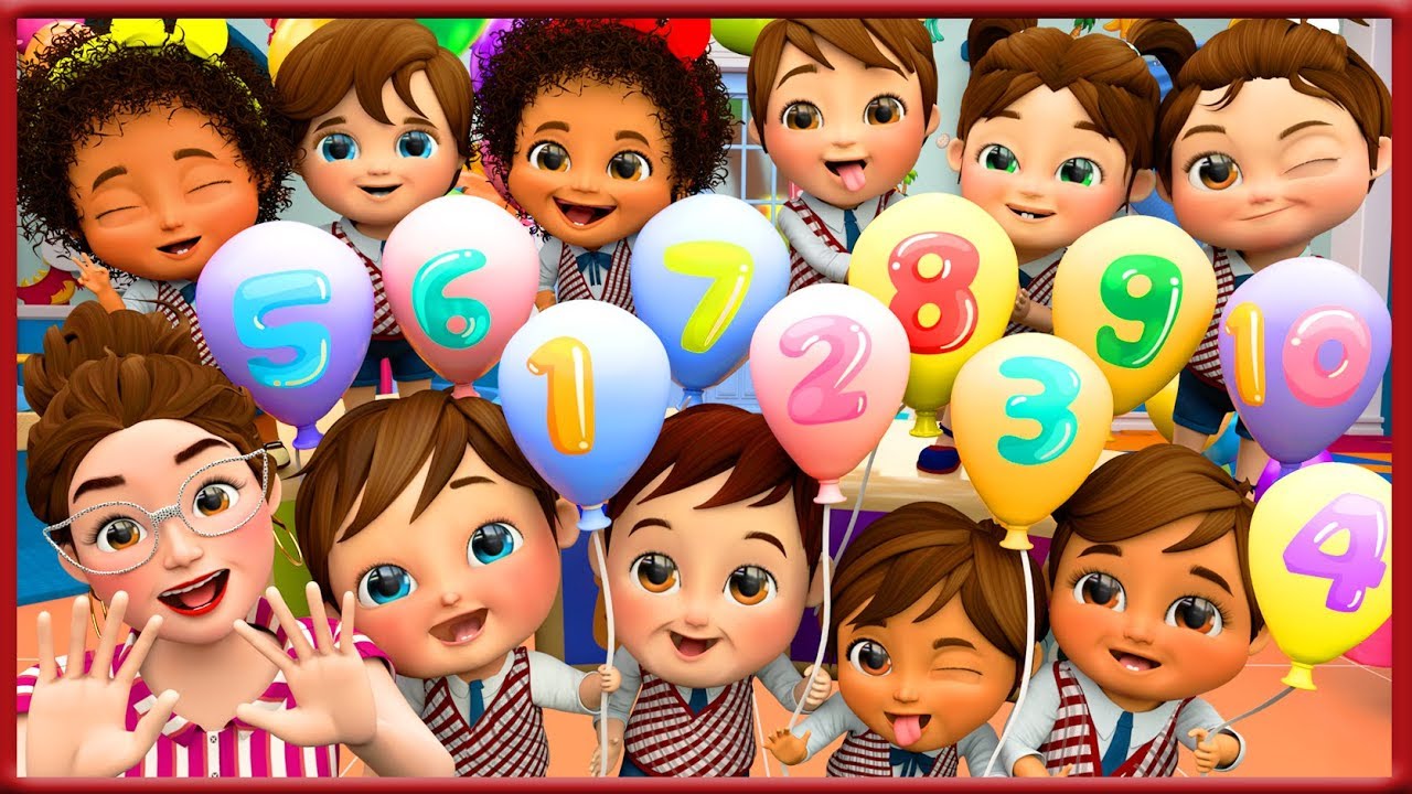 Numbers Song & Counting | Learn counting for kids | Banana Cartoon 3D  Nursery Rhymes Baby [HD] - YouTube