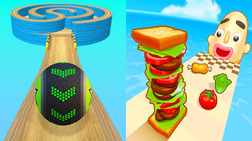 Going Balls VS Sandwich Runner - All Levels Android iOS Gameplay #1