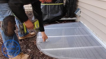 Fabication and installation of a large 60x38 custom window well cover