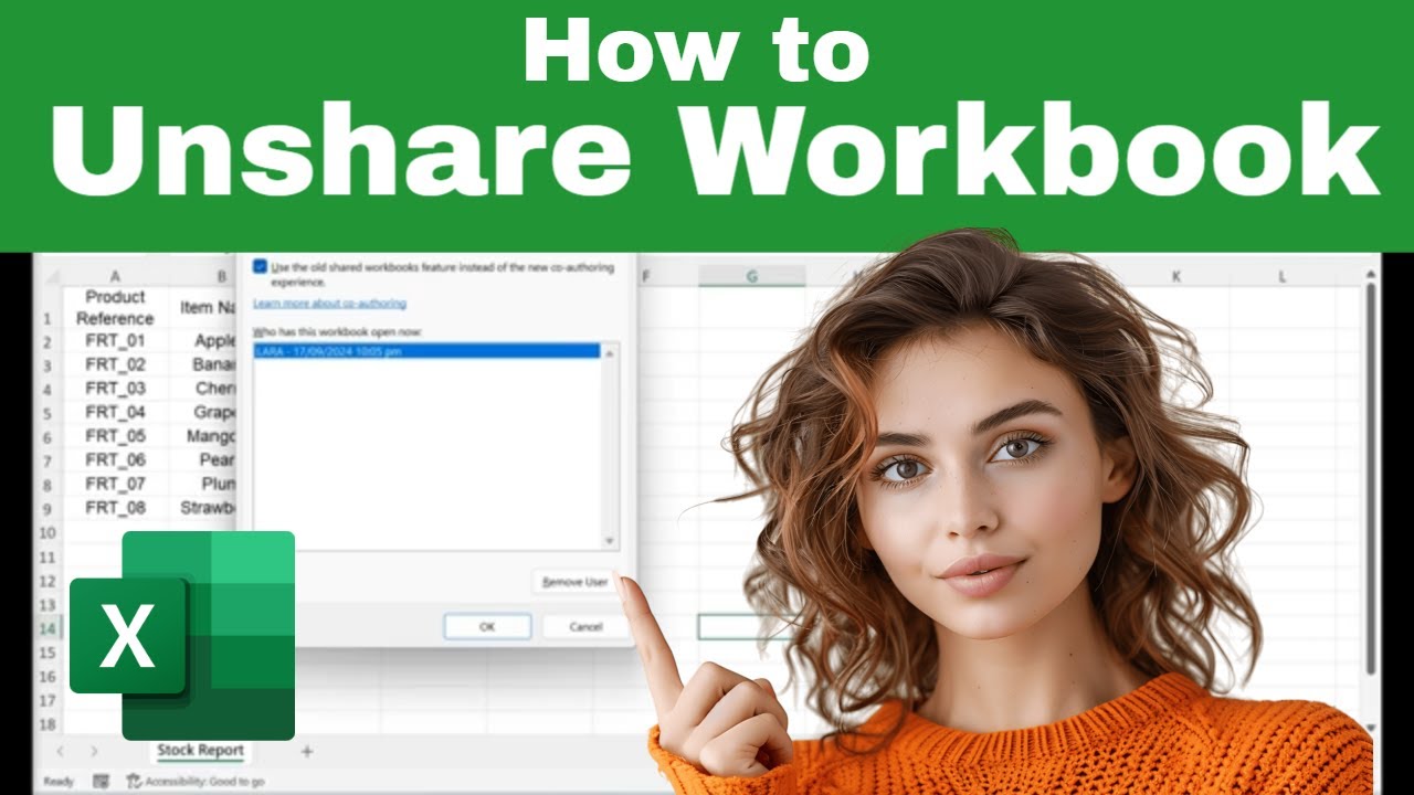 How To UNSHARE An Excel Workbook Completely Remove Users From Shared 