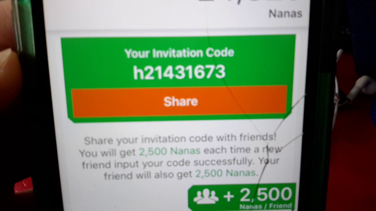 Nana invite code YouTube