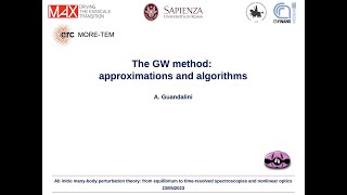 The GW method: approximations and algorithms