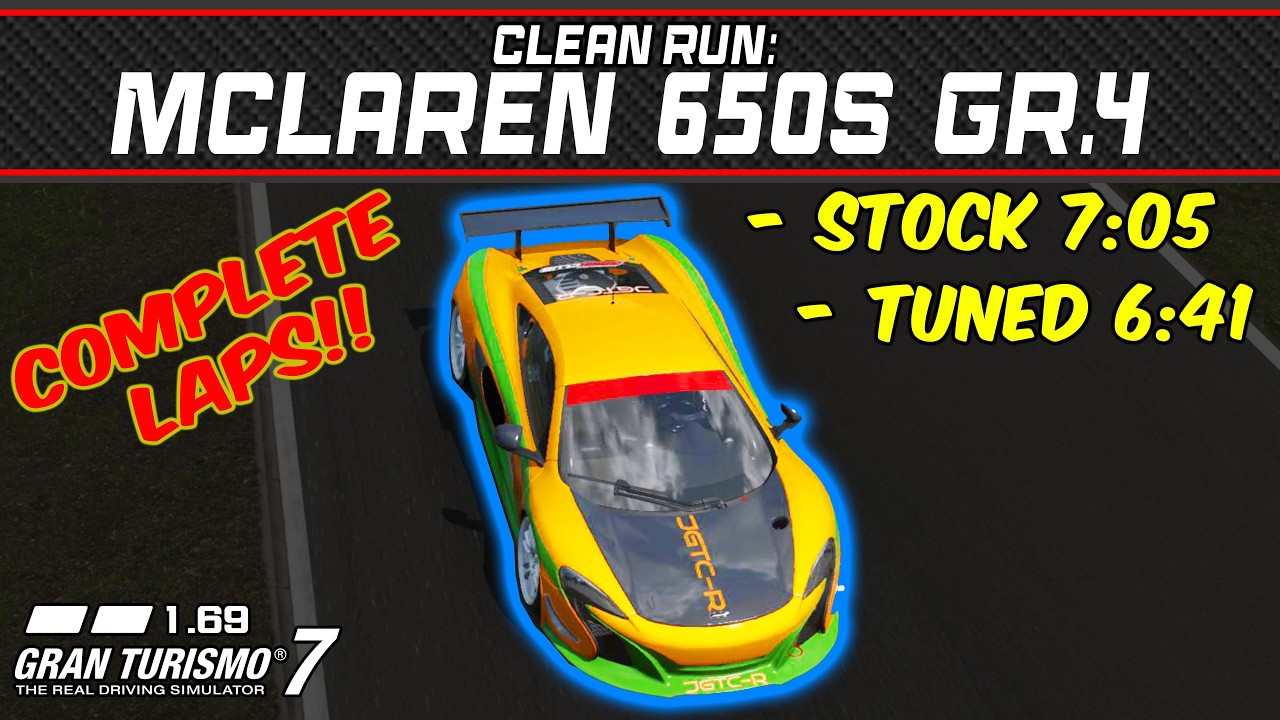 GT7 - Clean Run: McLaren 650S Gr.4 - Gran Turismo 7 - 1.69 - YouTube