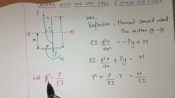 M5.5 Columns with one end free and other end fixed