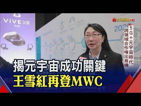 台灣業者新紀錄!王雪紅4度MWC發表演說 談元宇宙強調"協同合作" 預告商機將指數型成長｜非凡財經新聞｜20230301