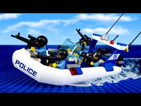 LEGO Land | Lego City Police Bank Robbery | Secret Mission in Desert | Lego Stop Motion. 