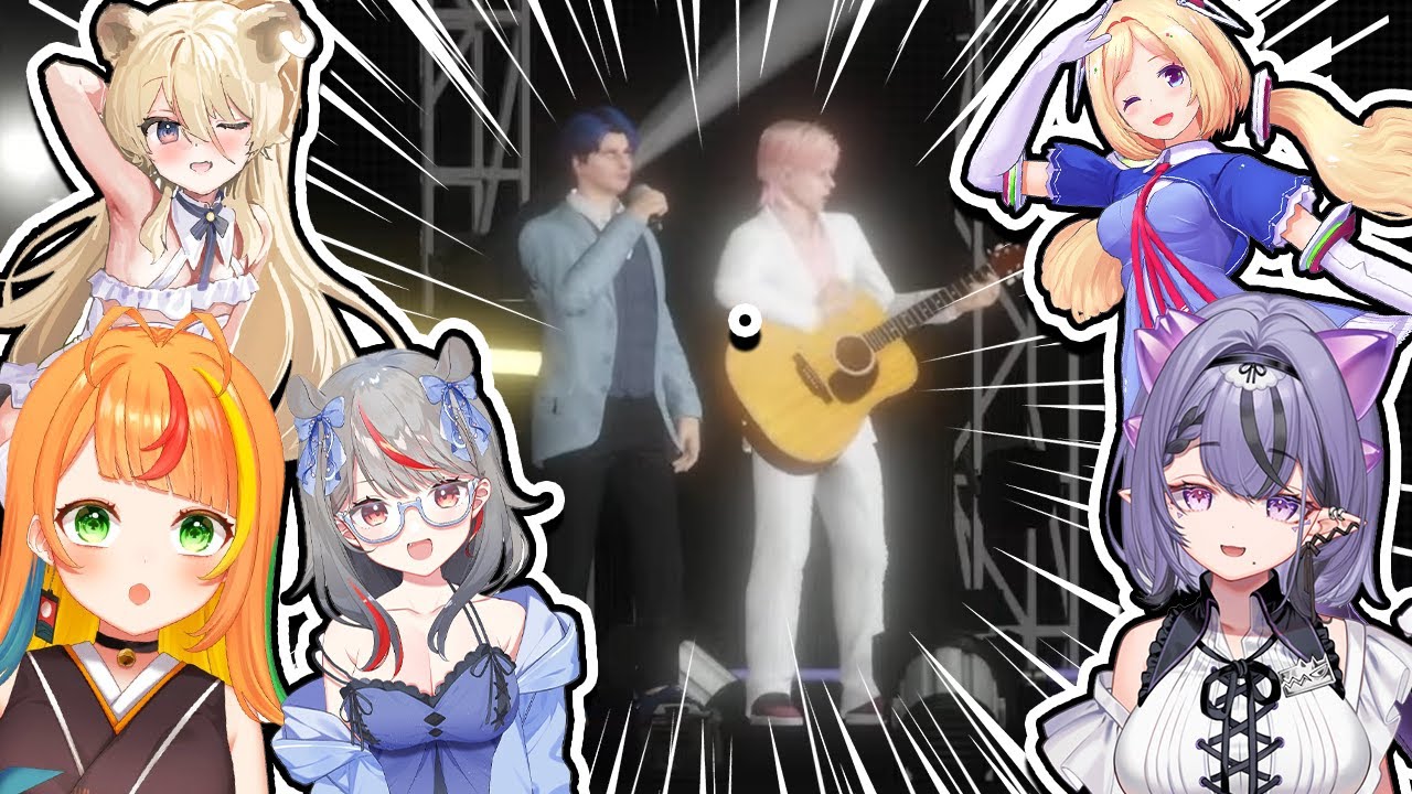 VTubers Reaction To Amon Yuuku Insane Whistling On Rikka's Live Show [ GTA 5 MADTOWN ]