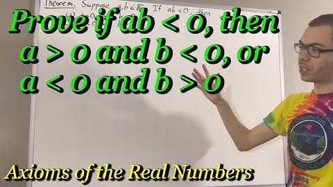 Prove if ab ﹤ 0, then a ﹥ 0 and b ﹤ 0, or a ﹤ 0 and b ﹥ 0 (ILIEKMATHPHYSICS)