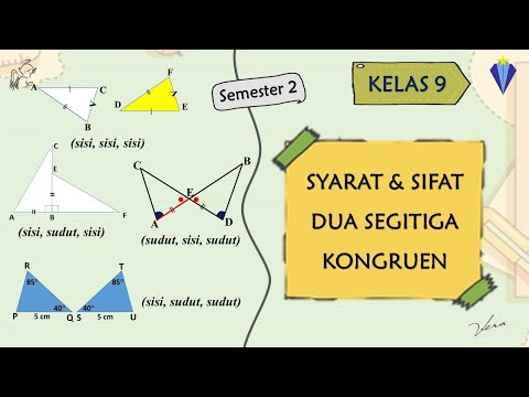 Video: Apa yang dimaksud dengan segitiga yang tidak kongruen?