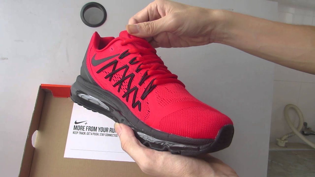 nike air max 2015 red and black