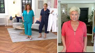 Belle Beach by Kim Gravel French Terry Cropped Pant on QVC