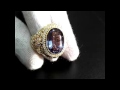 Эксклюзивный золотой перстень с аметистом и бриллиантами, 585 проба, вес 19гр. 💎