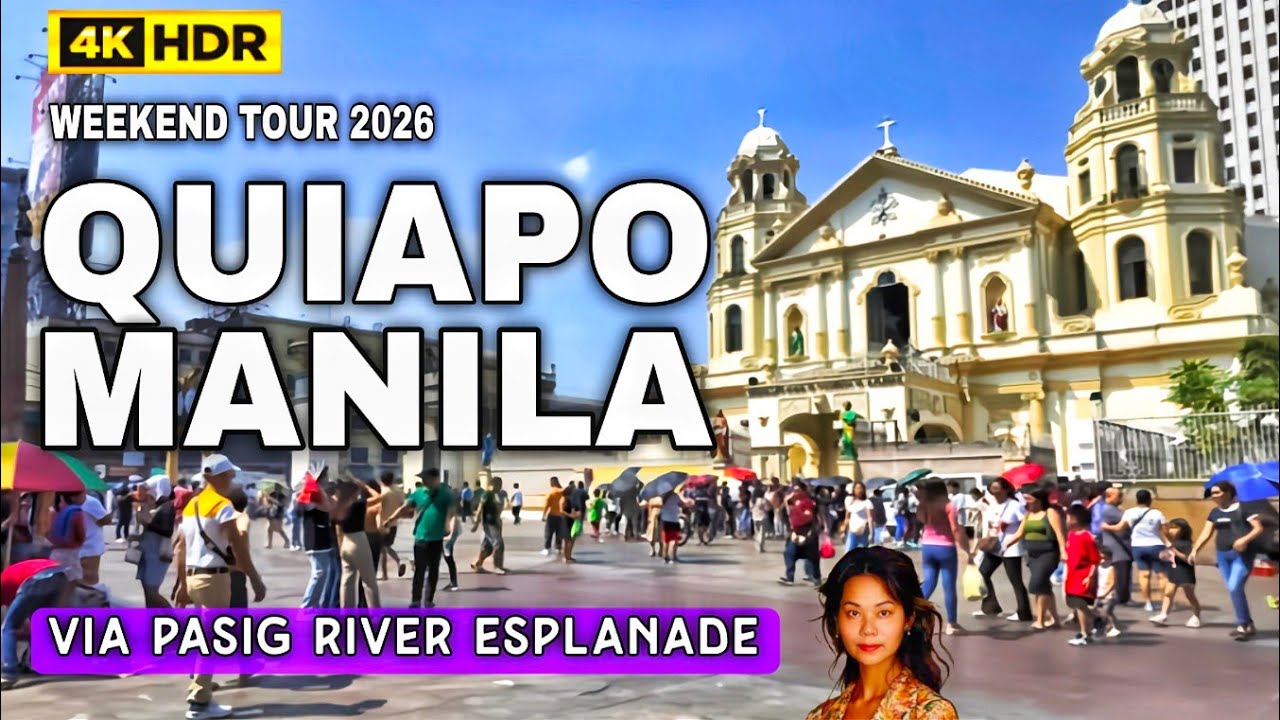 Real Streets Of Quiapo Manila Via Pasig River Esplanade Afternoon Walk ...