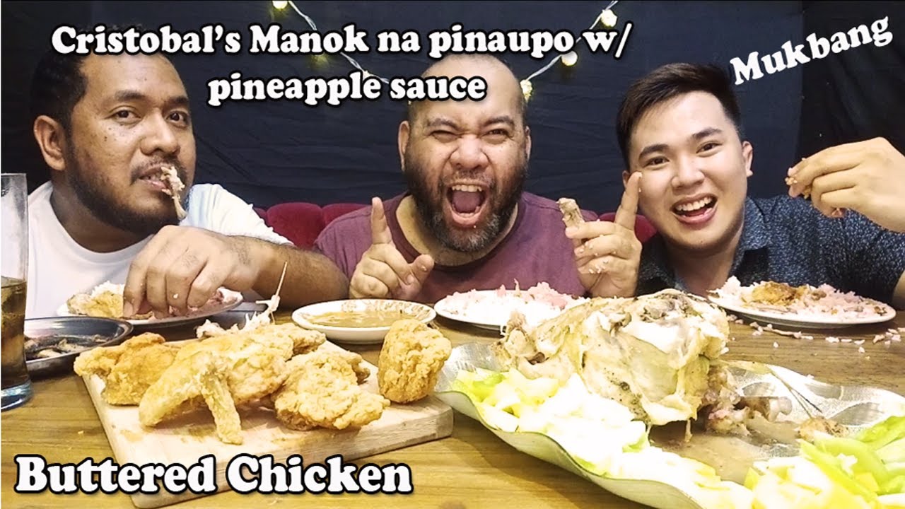 MUKBANG - Pinaupong Manok | bangas nation - YouTube