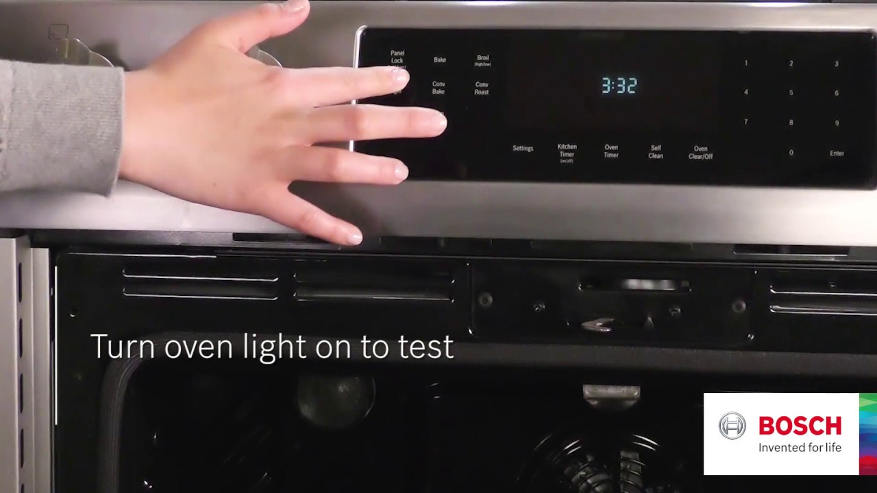 How To Change Your Bosch Oven Bulbs Youtube