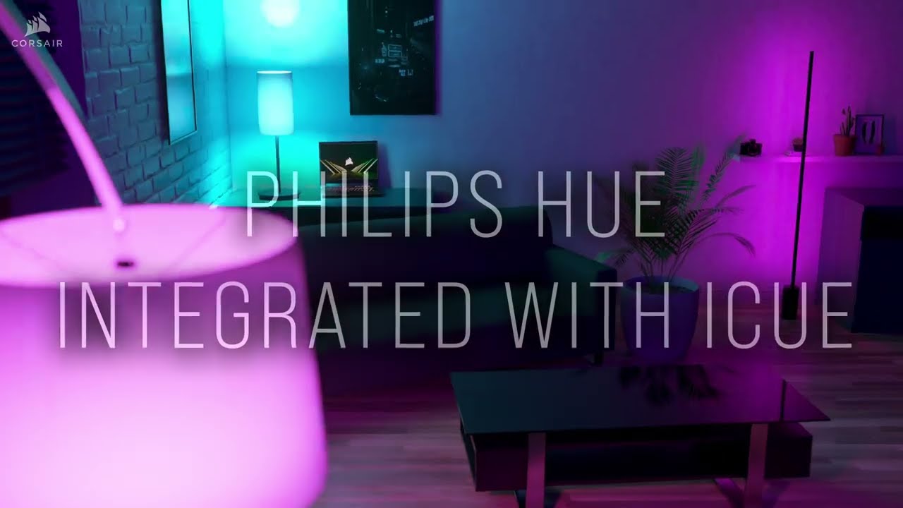 maksimere eventyr omgive Philips Hue integration with CORSAIR iCUE - Light Up Your World - YouTube