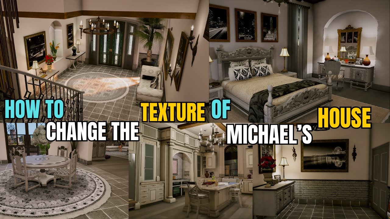 GTA V: Fully Customize Michael’s House Interior Textures in Just 14 ...