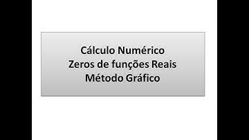 Cálculo Numérico: Zeros de funções Reais- Método Gráfico