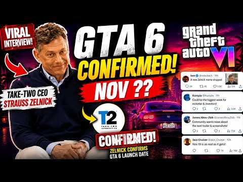 Strauss Zelnick Just CONFIRMED GTA 6’s Release Date 😳