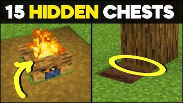 15 Best Ways To HIDE Your Items! [Minecraft]