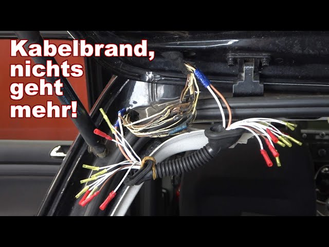 VW Golf5 Kabelbrand im Kabelbaum Reparatur für Anfänger 