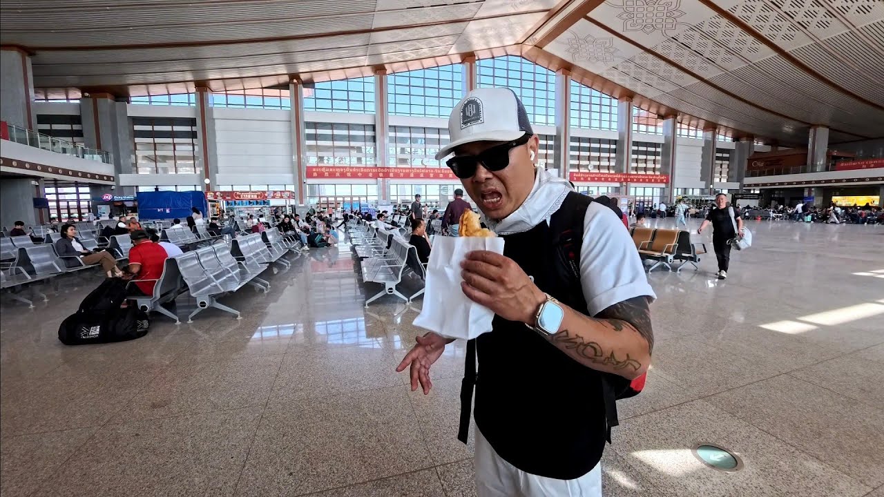 First train ride from Vientiane to Vang Vieng.