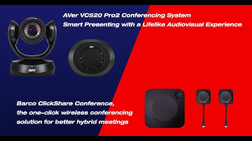 Quality video | AVer VC520 Pro2 X Barco ClickShare Conference