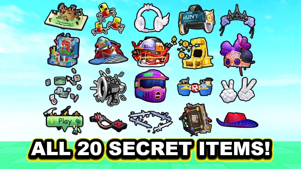 How To GET ALL 20 SECRET ITEMS & BADGES | The Hunt: Roblox 20 [EVENT]