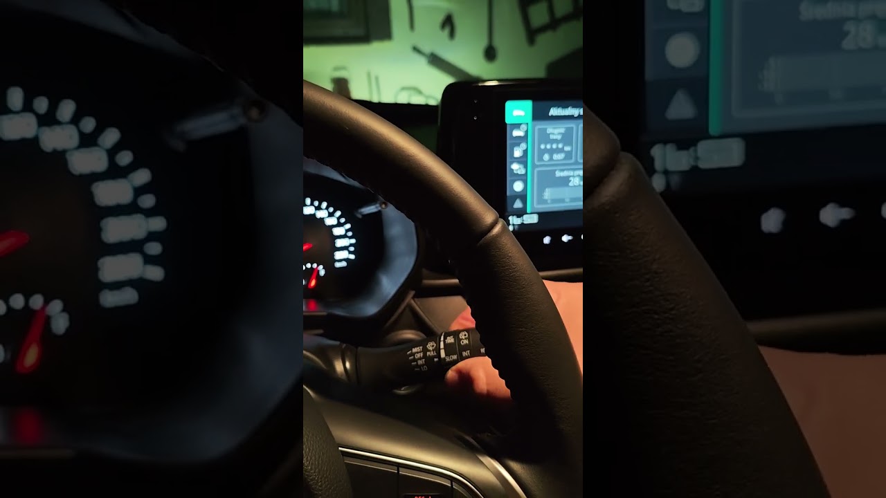 Włączanie wycieraczek Suzuki Swift (przód - tył)