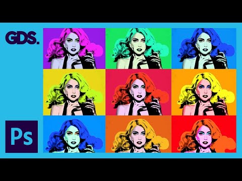 Create a Pop Art Poster - Andy Warhol Style Pop Art - Lady Ga Ga [Photoshop CS]