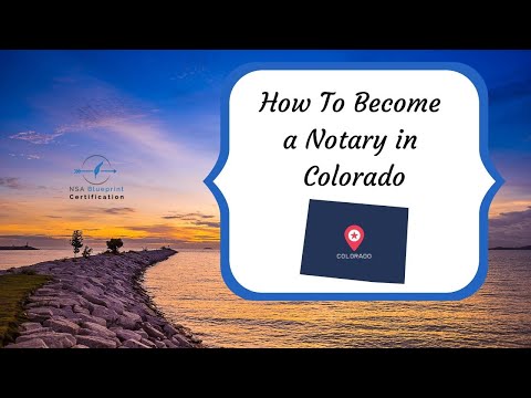 Wie man einen Notar in Colorado - NSA Blueprint