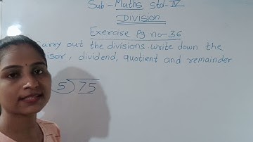 @swatisclasses std4 Maths Division exercise page number 36