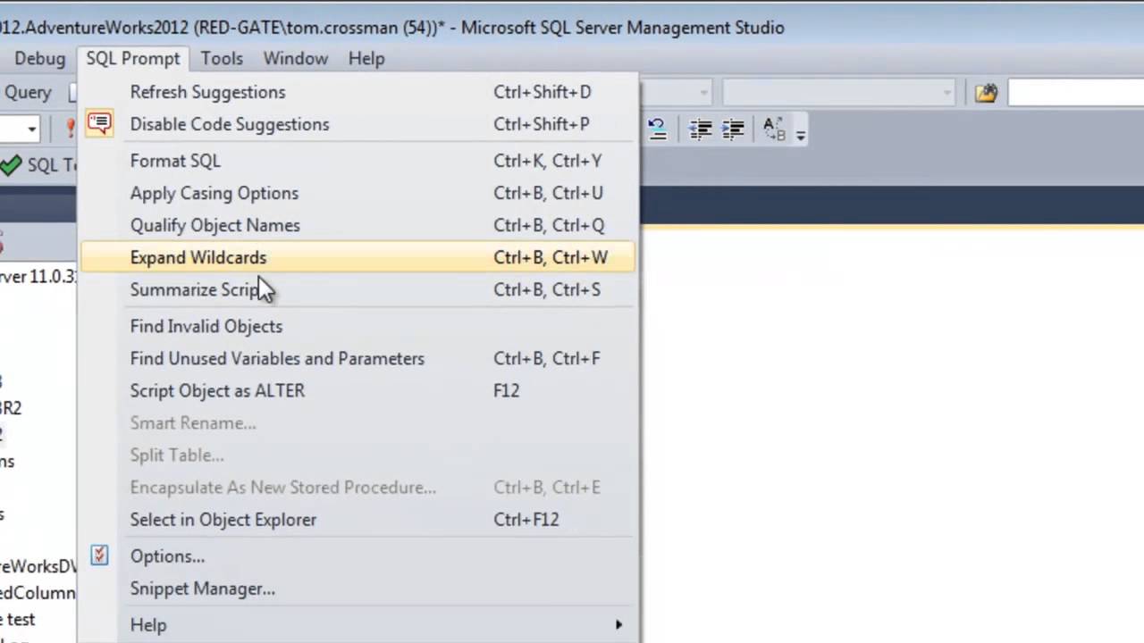 SQL Prompt Tips | Redgate - YouTube