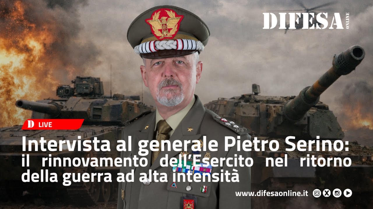 Intervista generale Serino: il rinnovamento dell’Esercito nel ritorno della guerra ad alta intensità