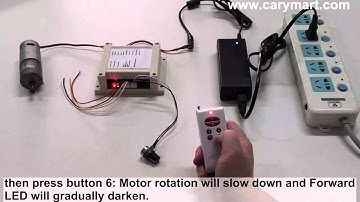 Wireless remote control DC motor