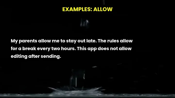 Let's learn the word allow | Improve your vocabulary #english #vocabulary #oxford #learnenglish