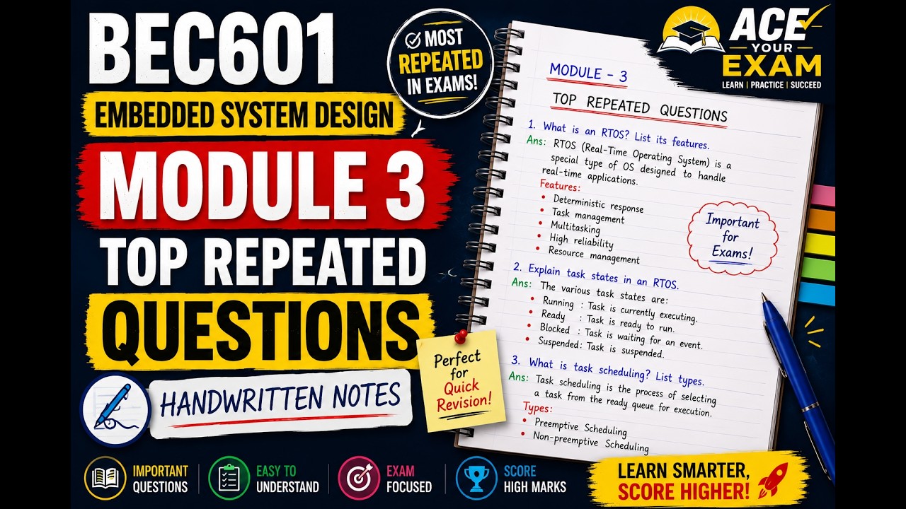 Top Repeated Questions in BEC601 Module 3 | ESD Exam Preparation - YouTube