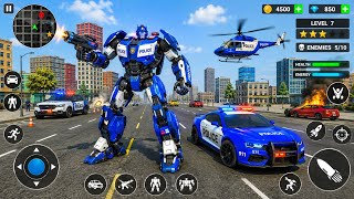 Police Robot Dragon Car Transformation Battle 3D - Android Gameplay screenshot 5