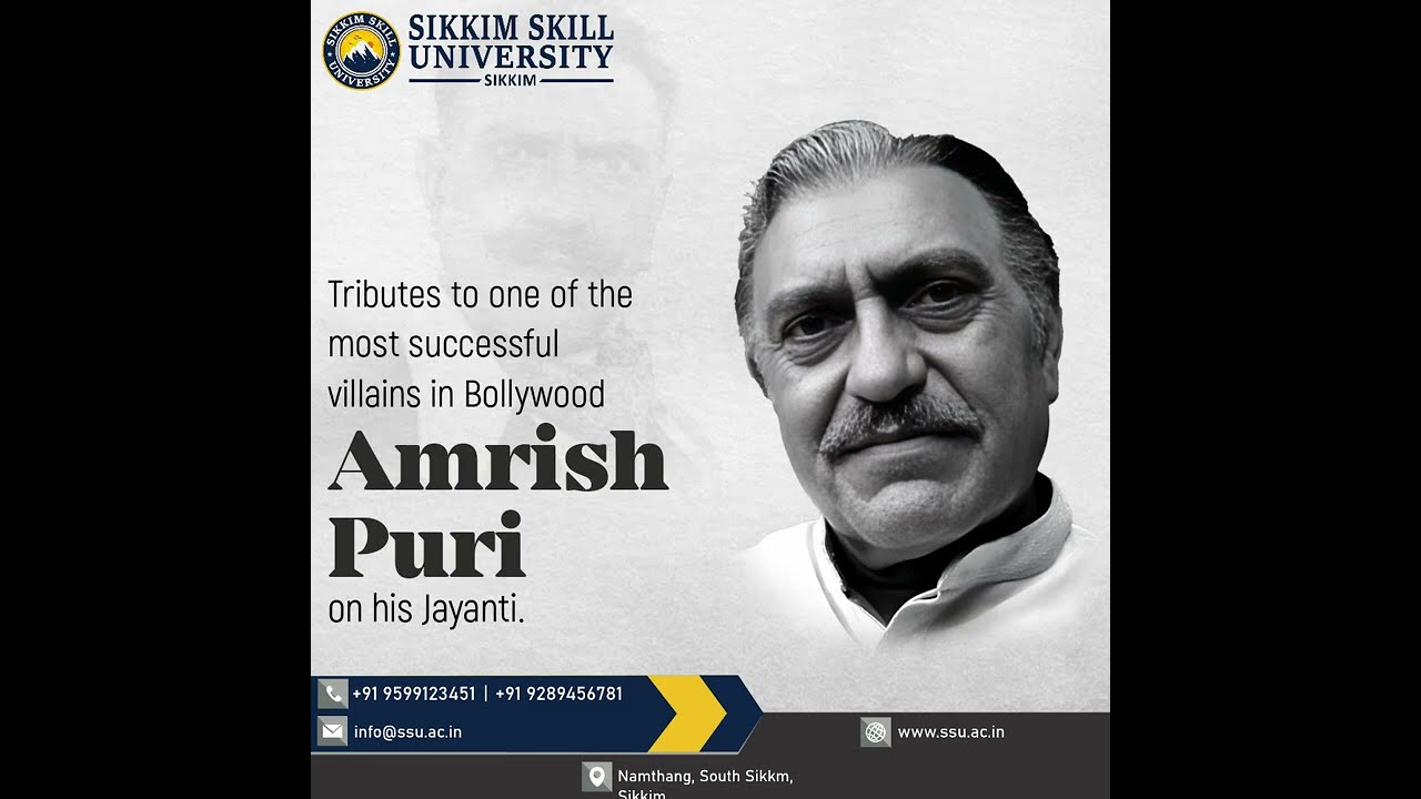 SSU Pays Tribute To Amrish Puri Ji Celebrating The Legacy Of A Cinematic Icon On His Jayanti 