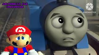 Thomas & Marios Friends Crossover Mario & Thomas Are Excited To Be On A Billboard Clip