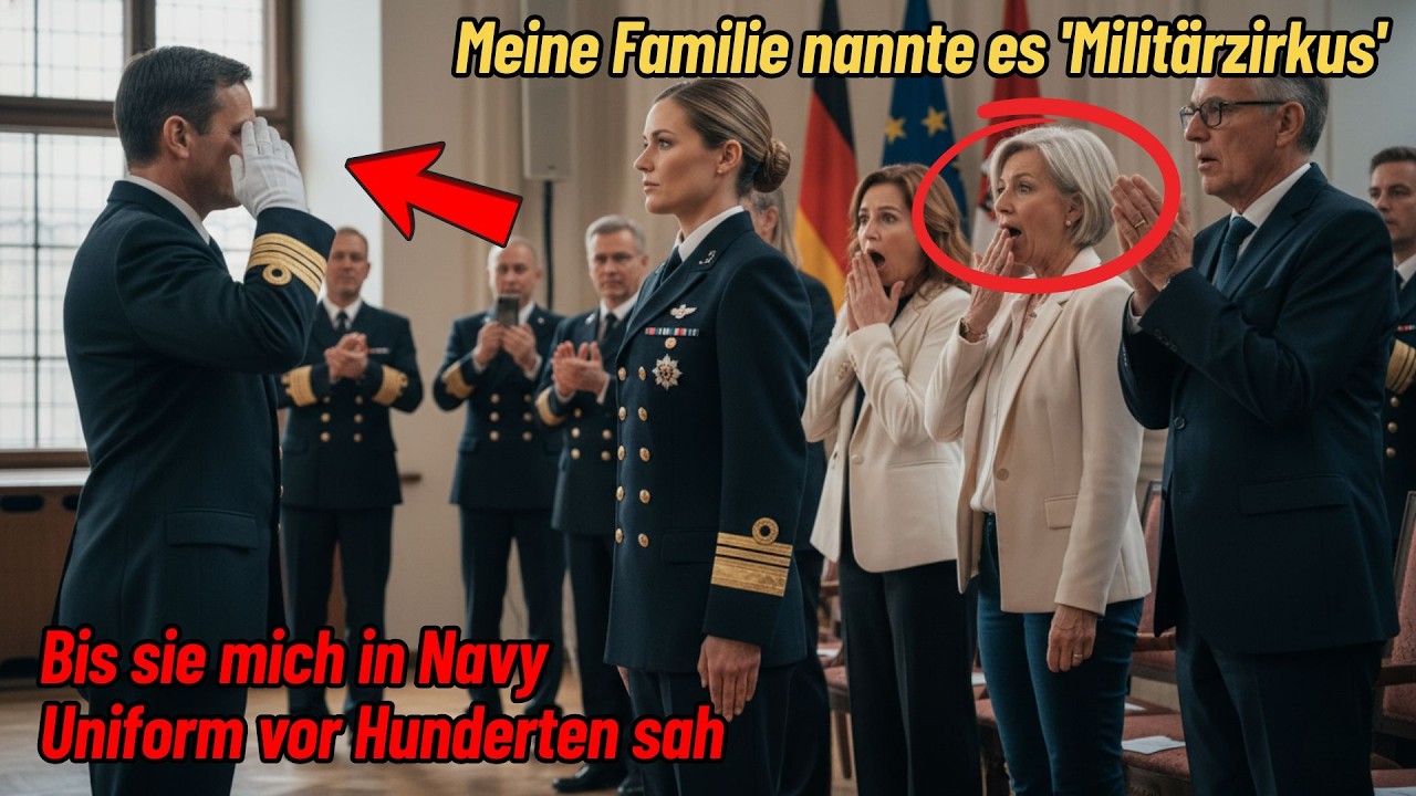 Meine Familie nannte es 'Militärzirkus'  - bis sie mich in Navy Uniform vor Hunderten sah