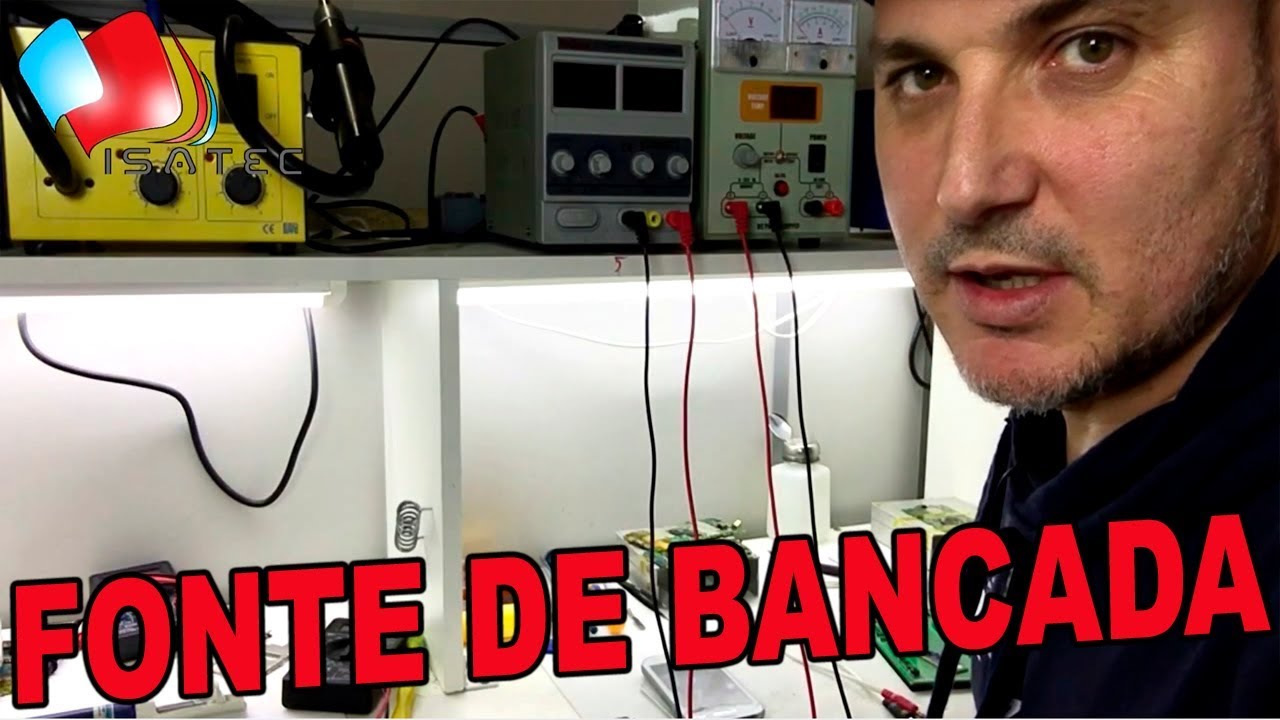 Como usar fonte de bancada