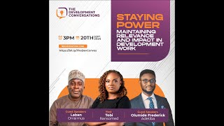 Staying Power: Maintaining Relevance and Impact in Development Work |  Yr1Q2 Webinar Replay