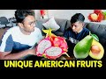 Funny Reactions 🔥😄Trying Most Unique Fruits in the USA 🇺🇸